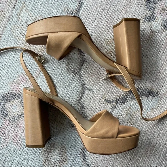 Vince Camuto Pendry Platform Sandal Sandstone Nude - Picture 7 of 10